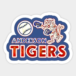 Anderson Tigers Baseball Sticker